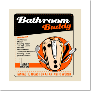 Peltzer Inventions Bathroom Buddy Posters and Art